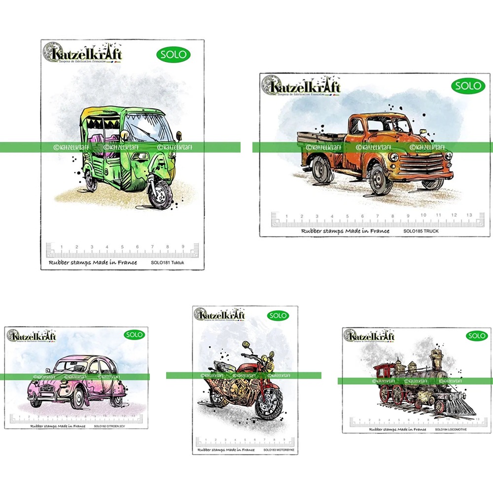 Clear Silicone Stamps For Card Making - Züge und Lastwagen löschen Silikons tempel