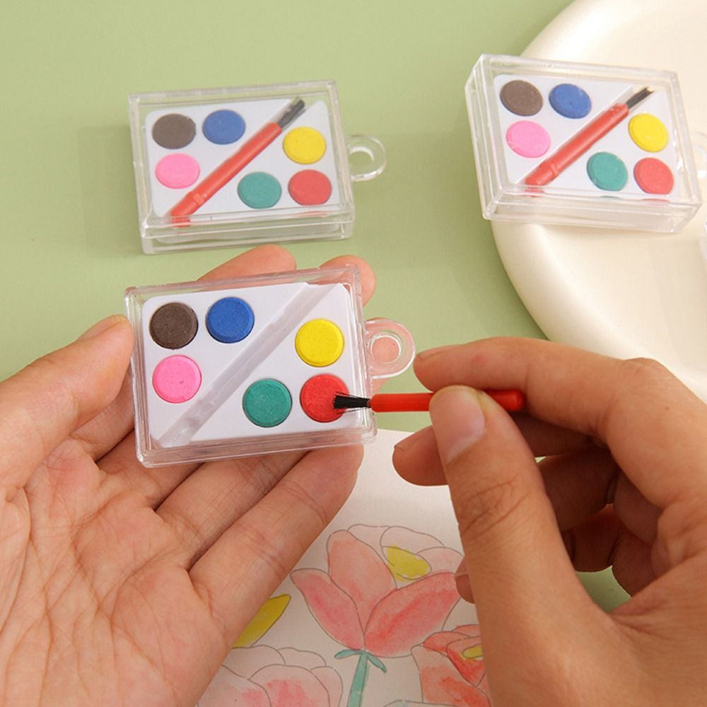 Watercolor Paint Set Solid Pigment - Hohe Qualität mit Malpinsel, Aquarellfarben-Set, solides