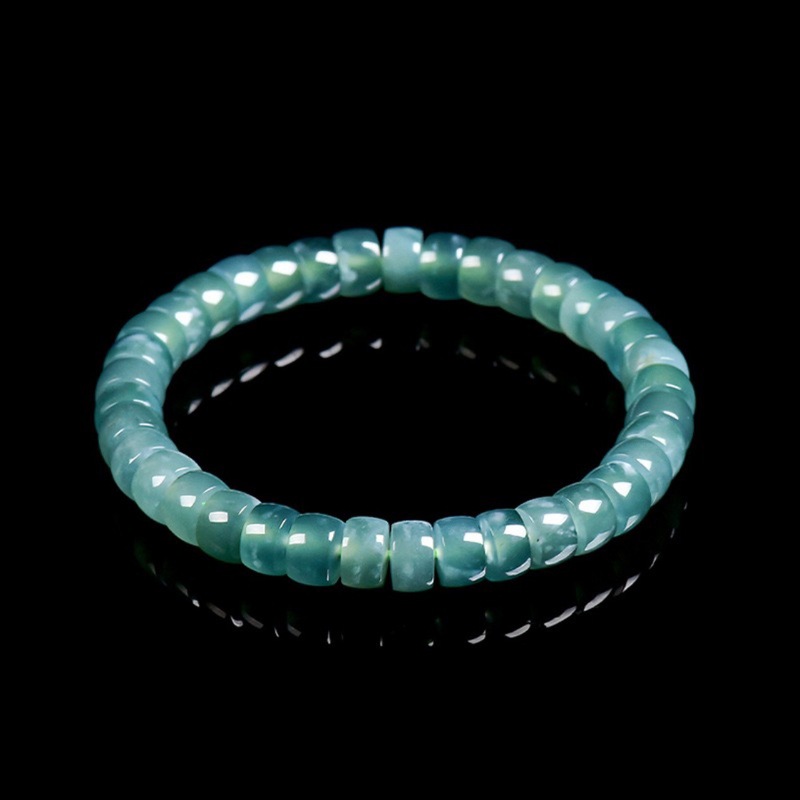 Beading - Natürlicher Jadeit der Klasse A, Blaues