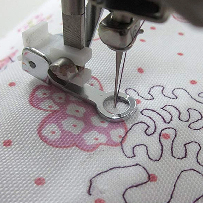 Mini Electric Sewing Machine Handheld - Nähmaschinen-Presserfuß DARNING FREE MOTION FOOT 701