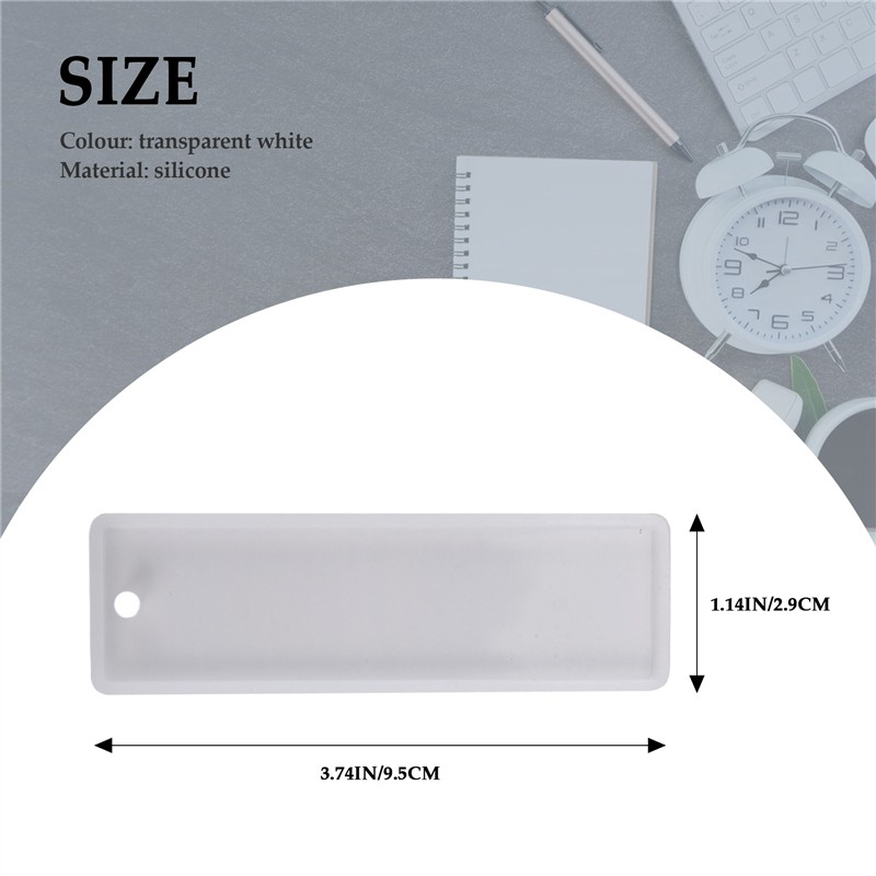Silicone Epoxy Resin Molds Set - Die Neue 6-teilige Rechteckige Silikon-Lesezeichenform DIY