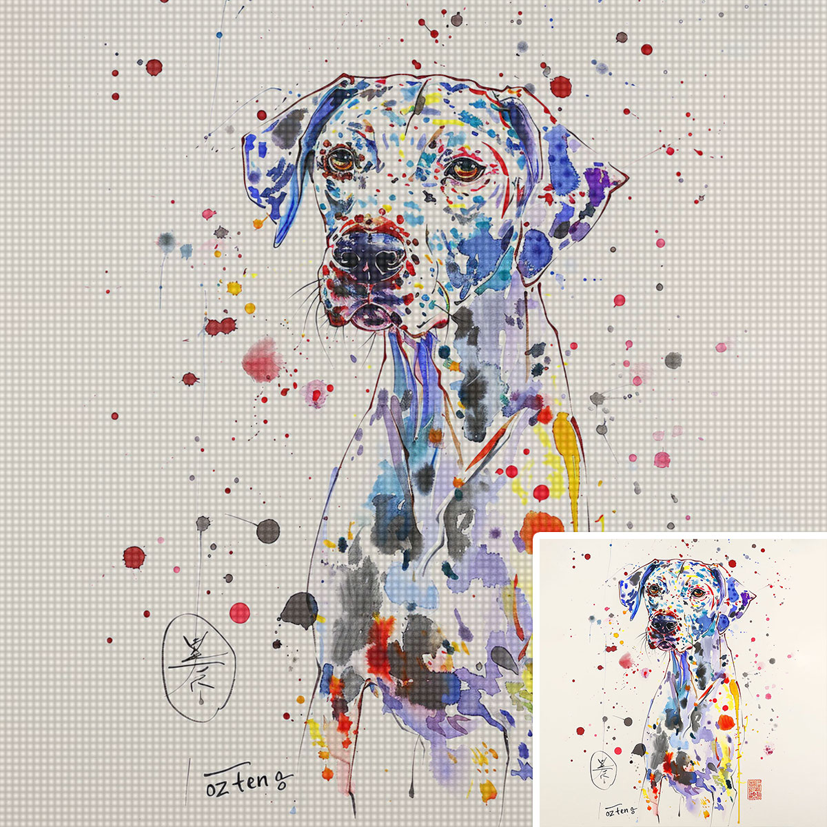 5D Diamond Painting Kit Full Drill - Personalisiertes 5D-Diamantmalerei-Set - DIY Vollbohrung, Individuelles