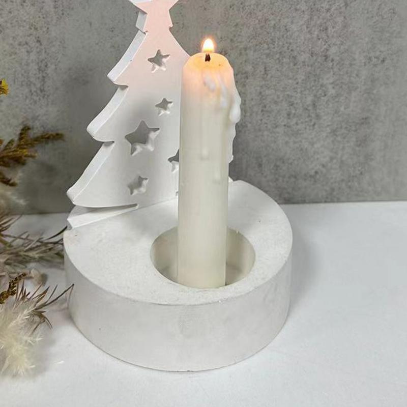 Silicone Epoxy Resin Molds Set - Weihnachts baum Kerze Basis Silikon form