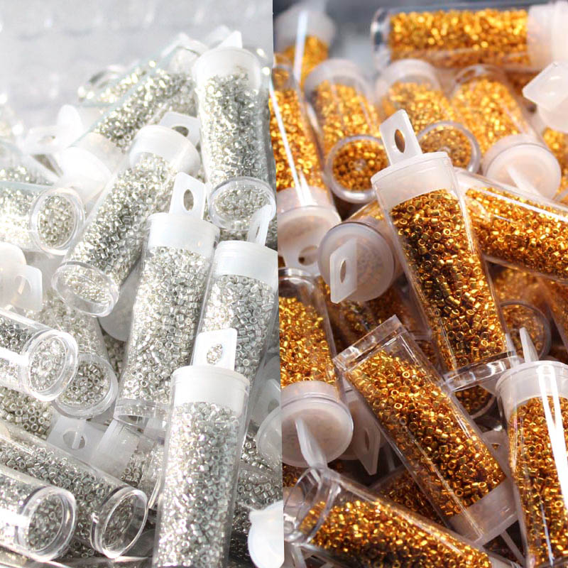 Glass Seed Beads 2Mm Jewelry Making - Japanische MKU-Glasperlen, metallische Farben, 2 mm,