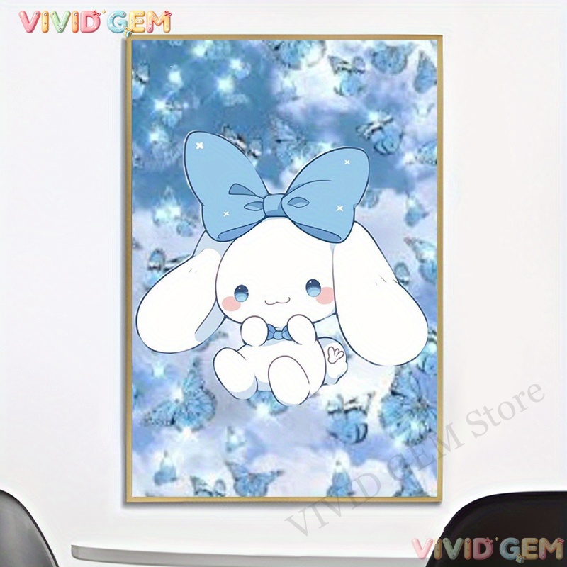 5D Diamond Painting Kit Full Drill - VIVID GEM Sanrio Blaue Wolke Cinnamoroll