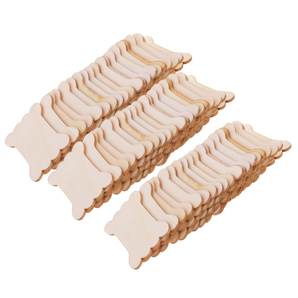 Cotton Embroidery Thread Skeins - 20PCS/40PCS/60PCS Knochen Geformt Holz Zahnseide Gewinde