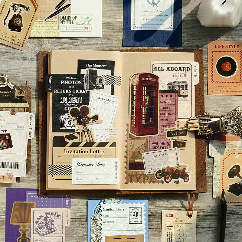 Vintage Junk Journal Scrapbooking Paper - 30 Blatt Vintage-Archivpapier für DIY Handgemachtes