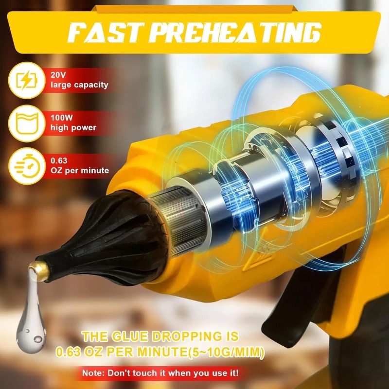 Original Kabellose Elektrische – Hot Melt Glue Gun Cordless Bewertung und Preis