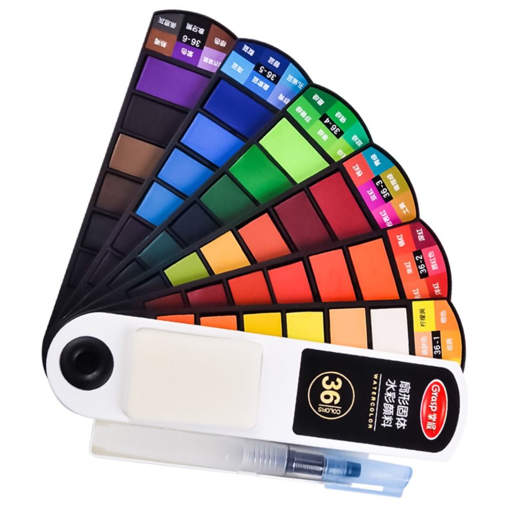 Tragbares Faltbares Aquarellfa – Watercolor Paint Set Solid Pigment Bewertung und Preis
