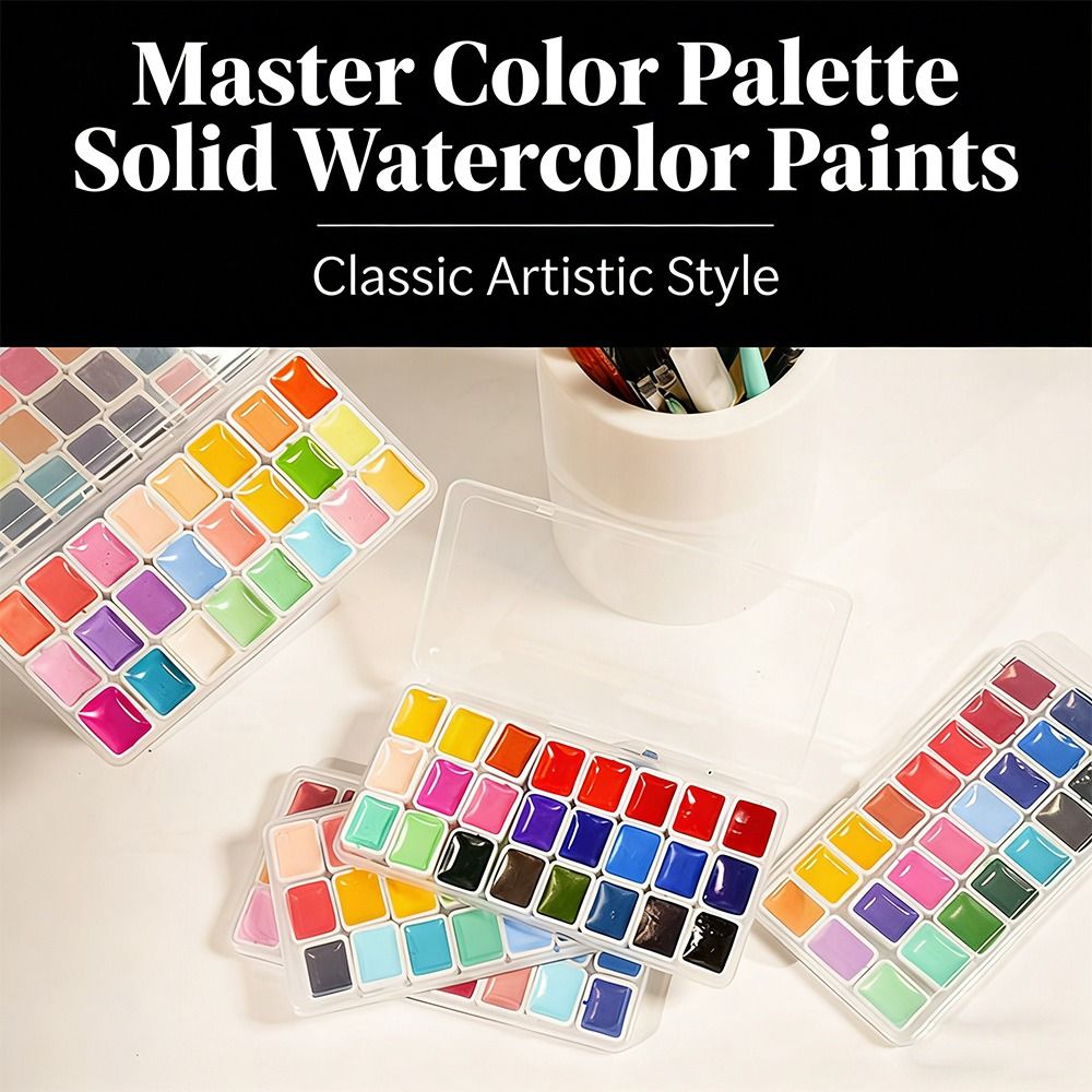 24 Farben Aquarellfarben-Set,  – Watercolor Paint Set Solid Pigment Bewertung und Preis
