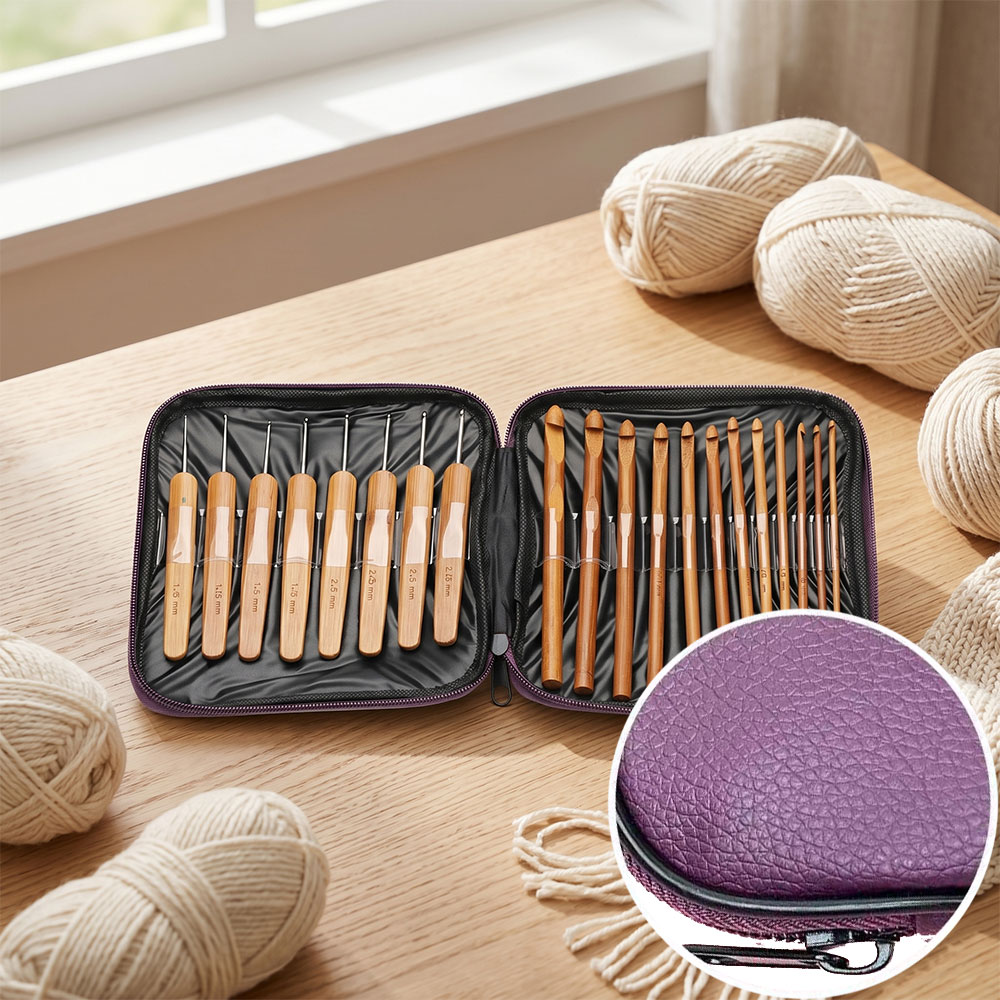 74-teiliges Bambus-Häkelnadel- – Craft Tools Bewertung und Preis