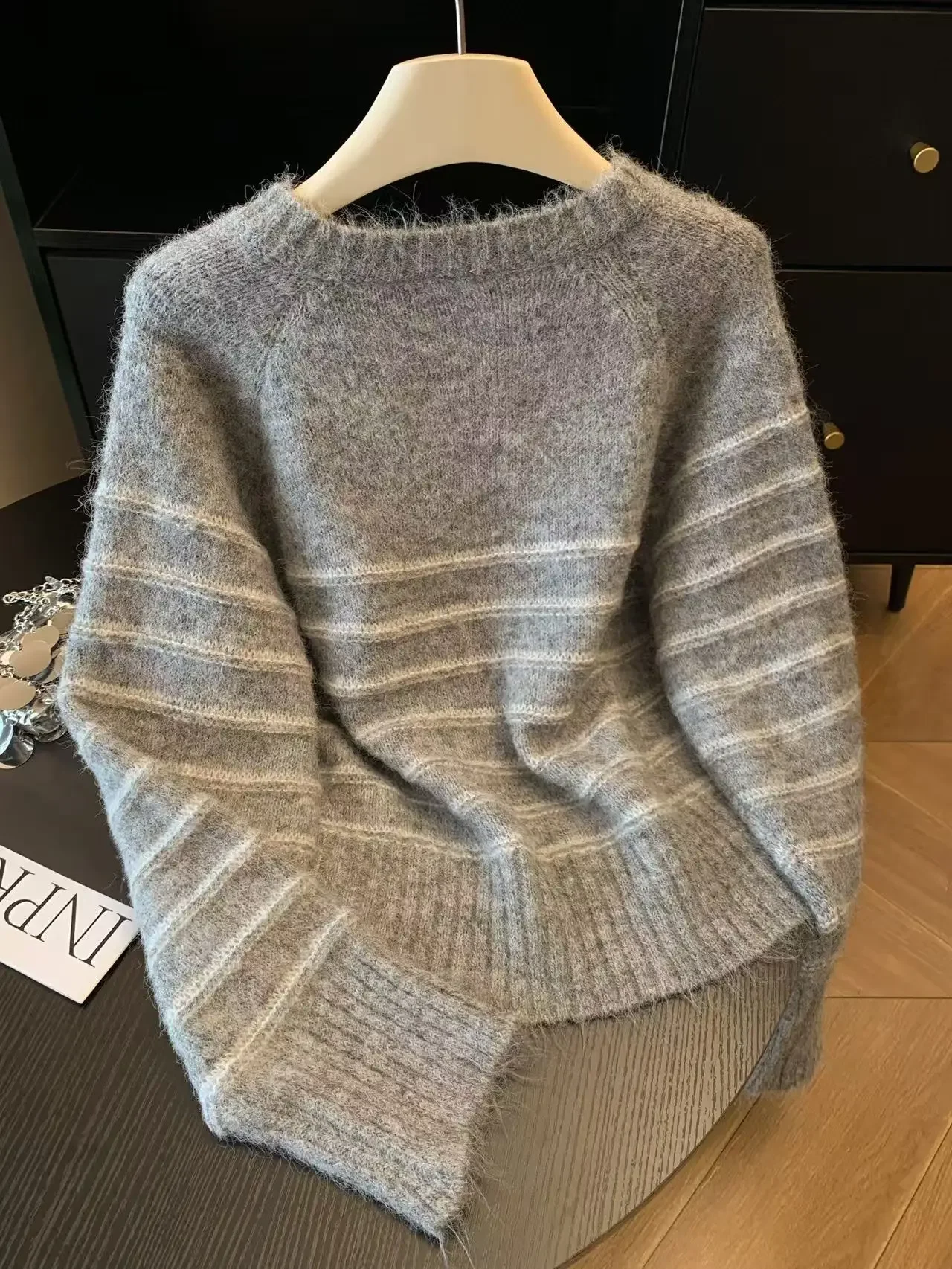 Herbst Winter Damen Gestreifte – Embroidery Bewertung und Preis