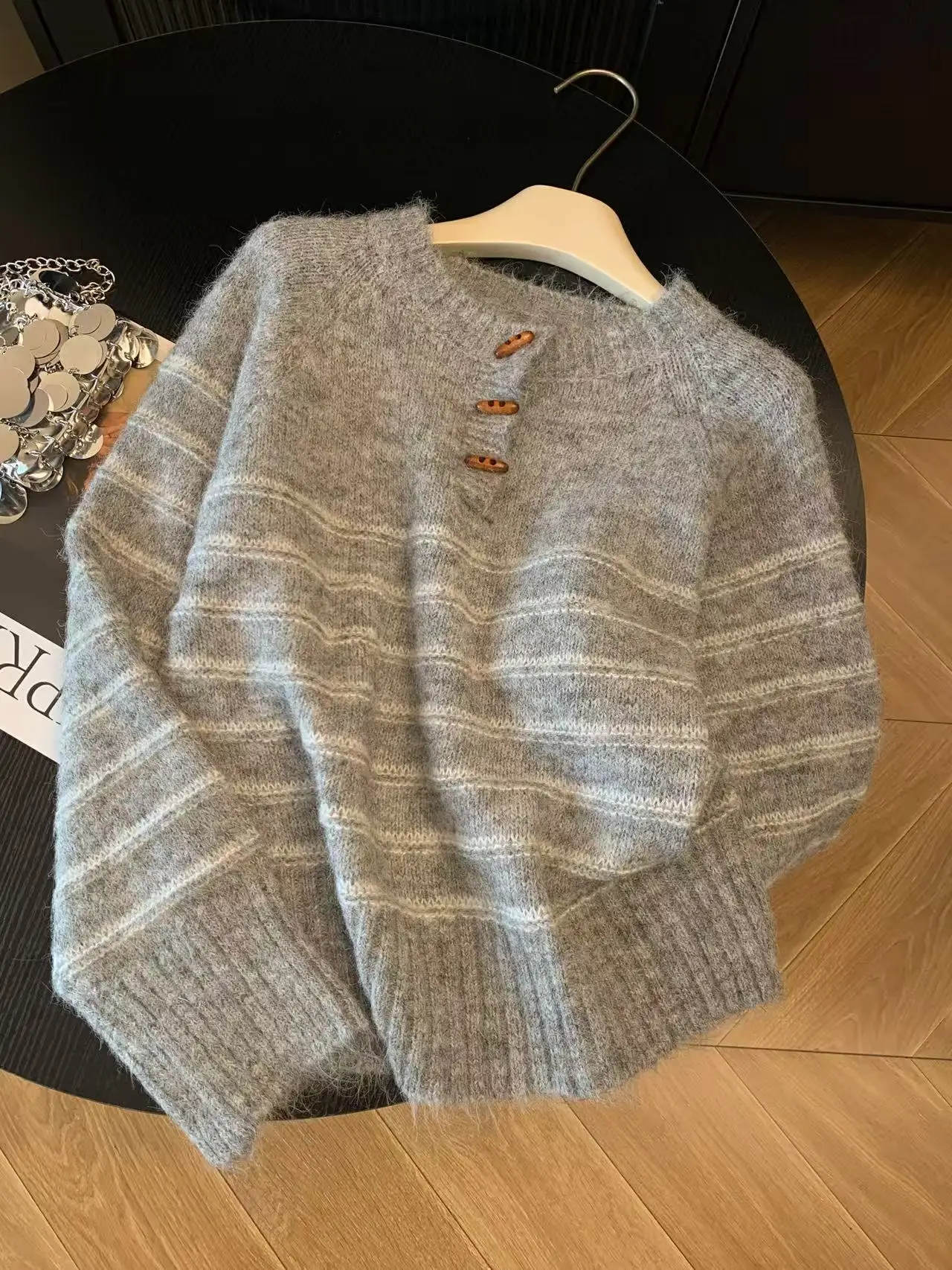 Herbst Winter Damen Gestreifte – Embroidery Bewertung und Preis