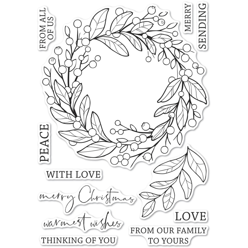 Beeren kranz Transparente Sili – Clear Silicone Stamps For Card Making Bewertung und Preis