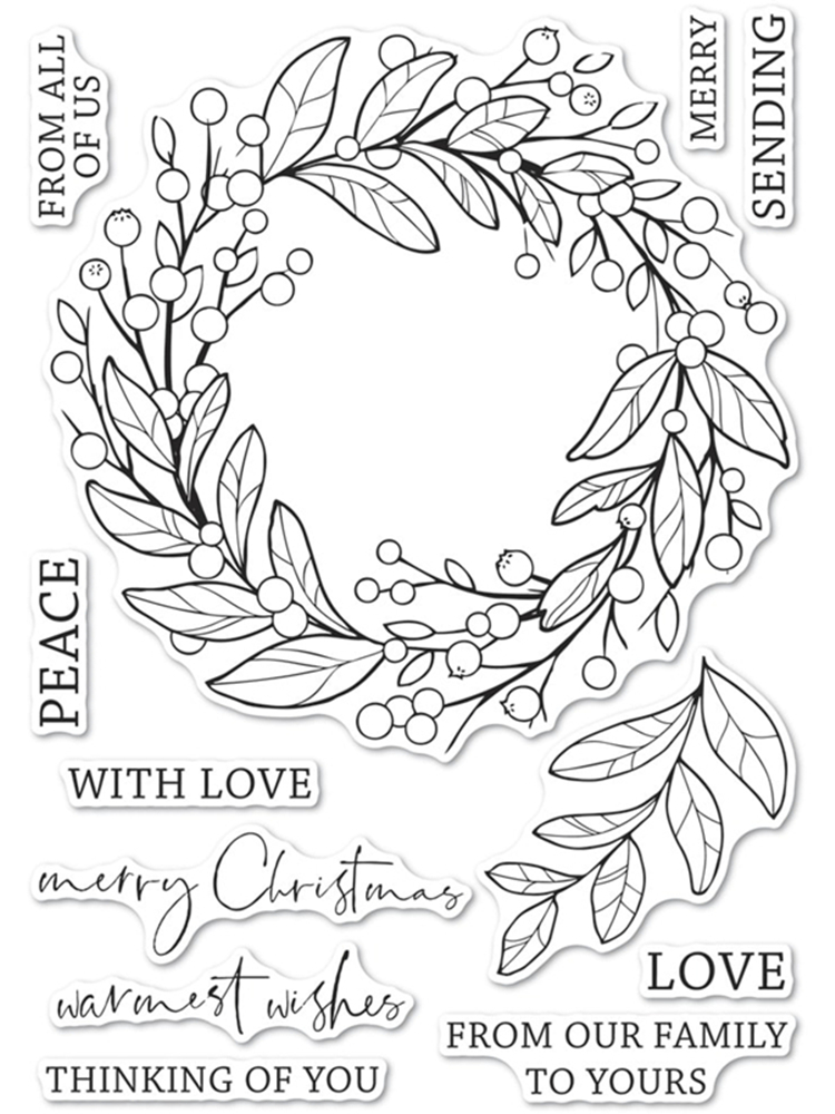 Beeren kranz Transparente Sili – Clear Silicone Stamps For Card Making Bewertung und Preis
