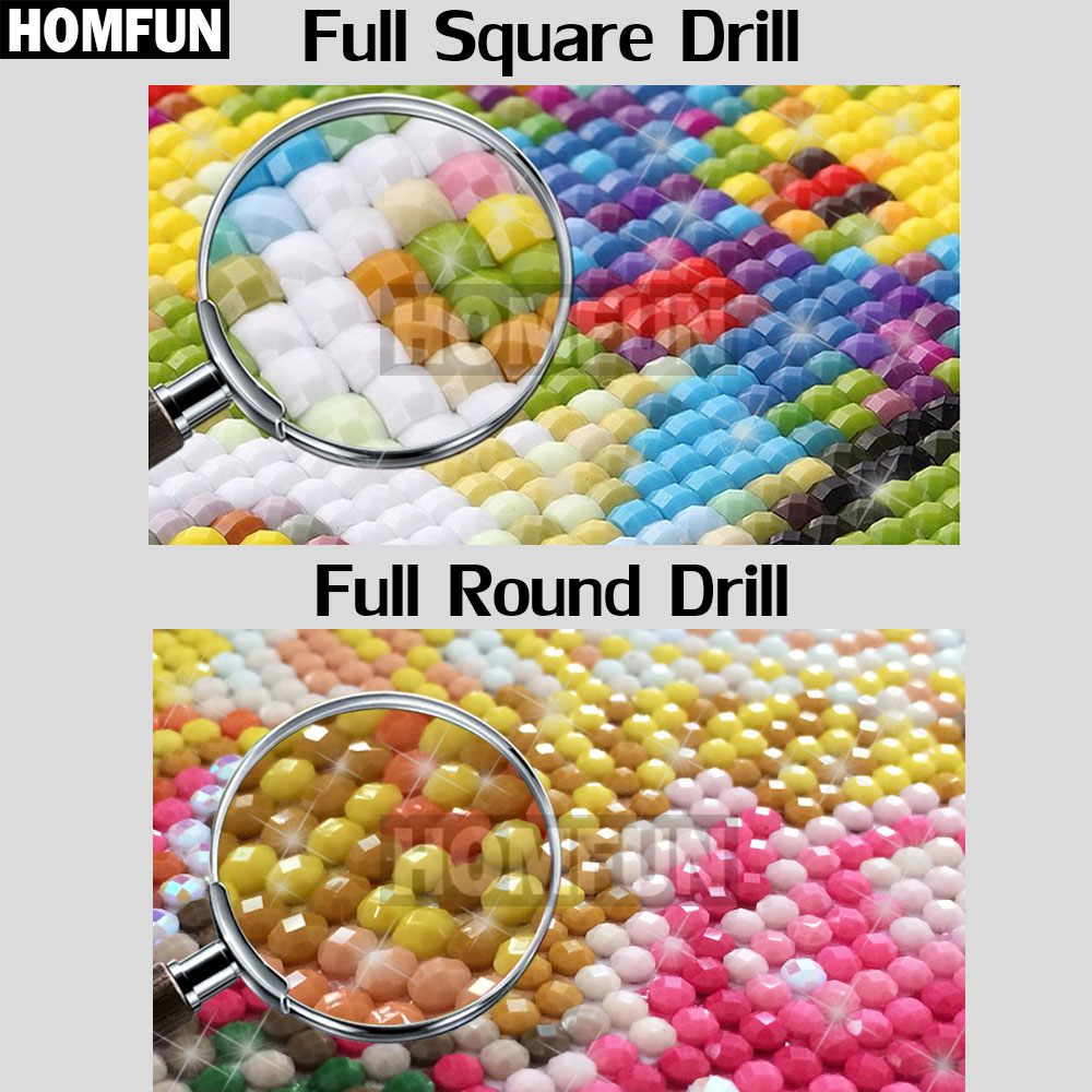 HOMFUN AB 5D-Diamantgemälde zu – 5D Diamond Painting Kit Full Drill Bewertung und Preis