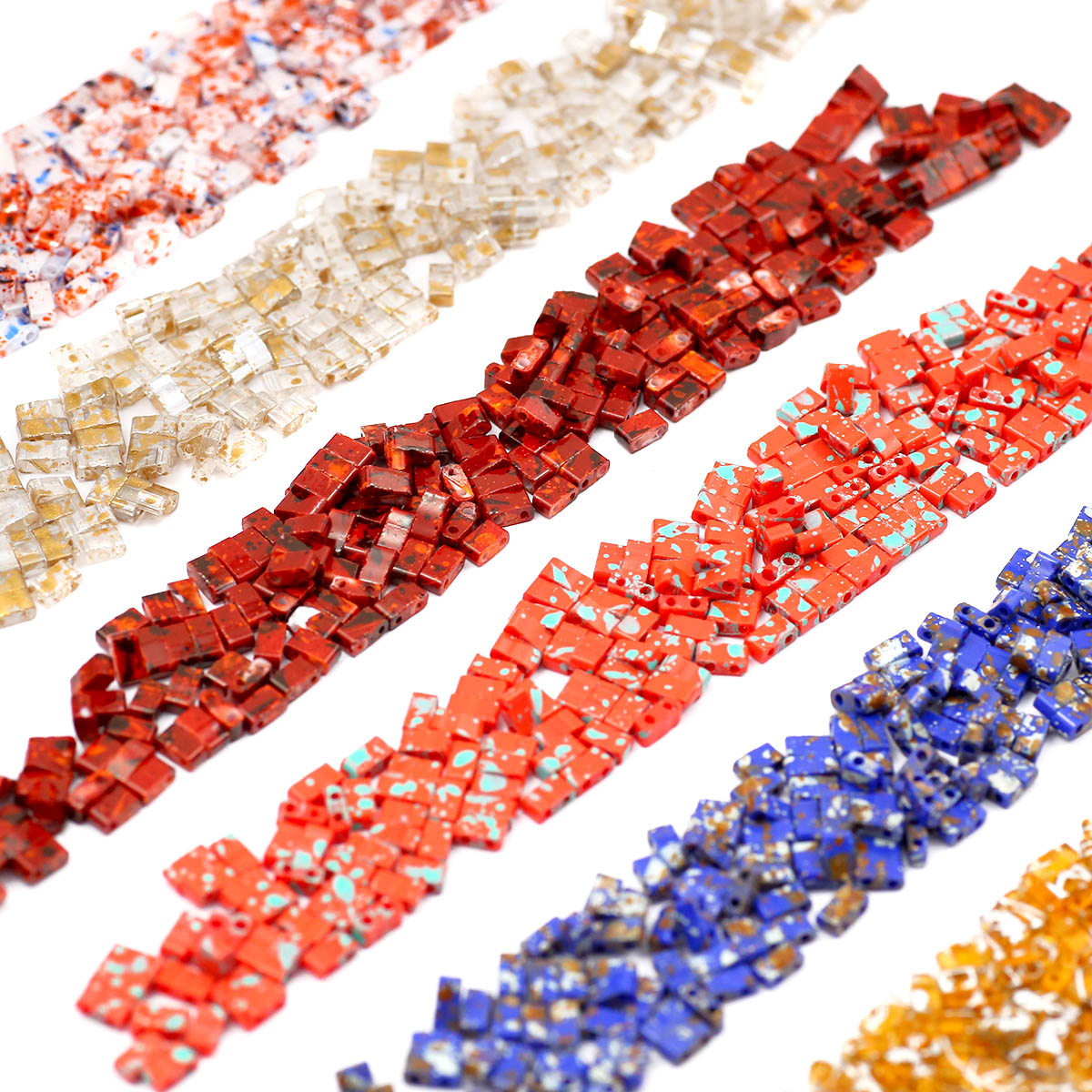 5×2mm Picasso Farbe Doppel Löc – Glass Seed Beads 2Mm Jewelry Making Bewertung und Preis