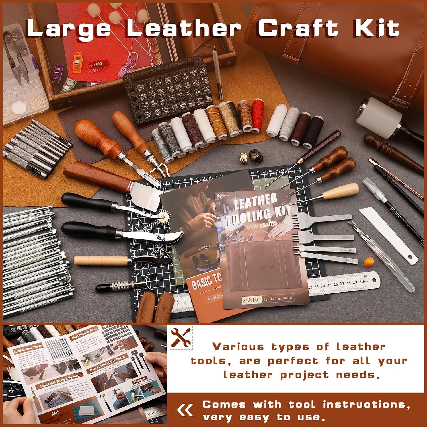 Lederbearbeitungs-Set mit Werk – Craft Tools Bewertung und Preis