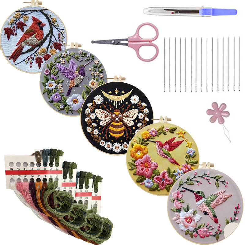 Kolibri-Stickset für Anfänger, – Cross Stitch Stamped Kits Beginners Bewertung und Preis
