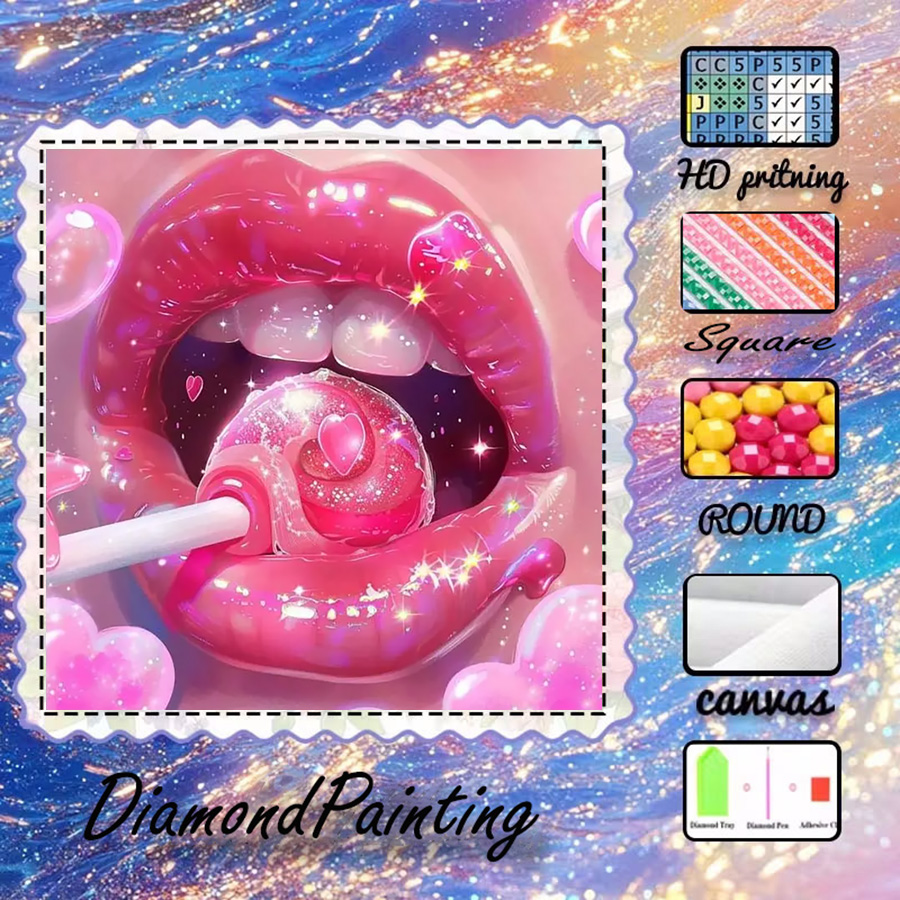 1 Stück - 5D-DIY - Beflockter  – 5D Diamond Painting Kit Full Drill Bewertung und Preis