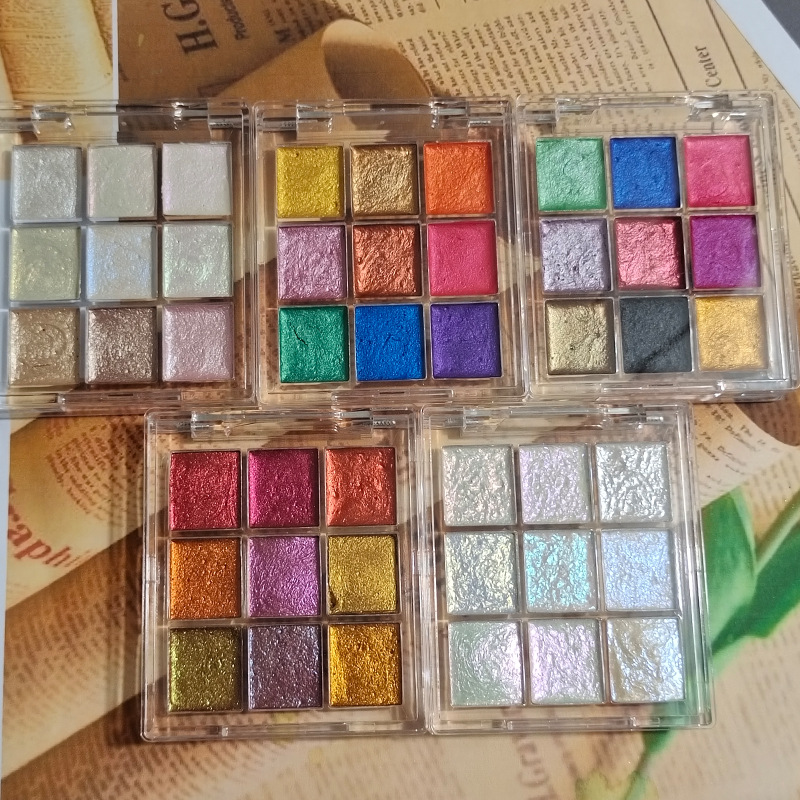 9 Farbe Nail Solid Pigment Aur – Watercolor Paint Set Solid Pigment Bewertung und Preis