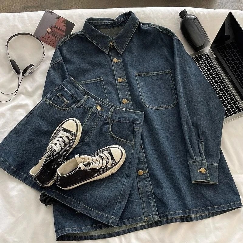Y2K Denim-Rock-Set: Vintage Ja – Embroidery Bewertung und Preis