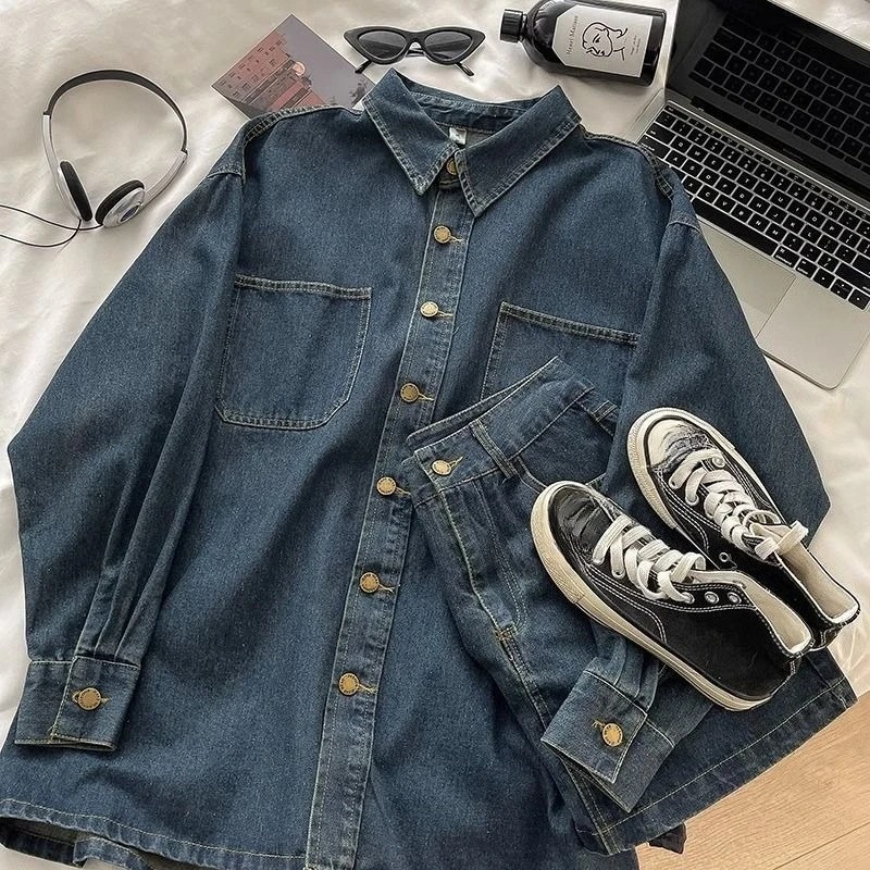 Y2K Denim-Rock-Set: Vintage Ja – Embroidery Bewertung und Preis