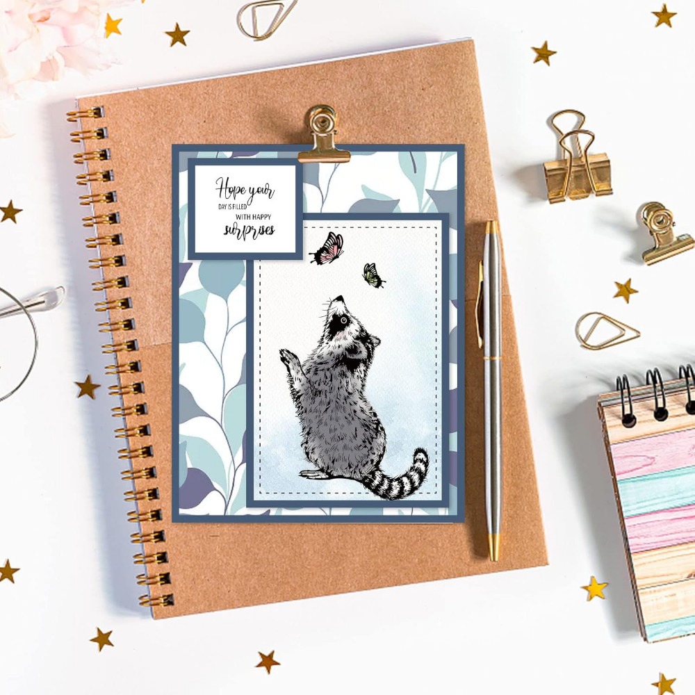 Realistische Waschbären klare  – Clear Silicone Stamps For Card Making Bewertung und Preis