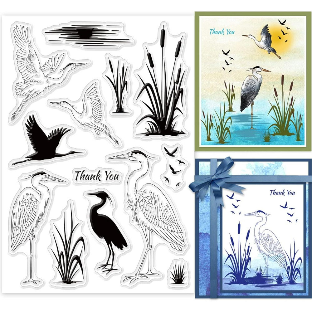 Reiher Clear Stamps Wetland Si – Clear Silicone Stamps For Card Making Bewertung und Preis