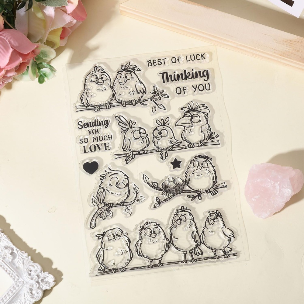 Lustige Vögel Zweige Klare Ste – Clear Silicone Stamps For Card Making Bewertung und Preis