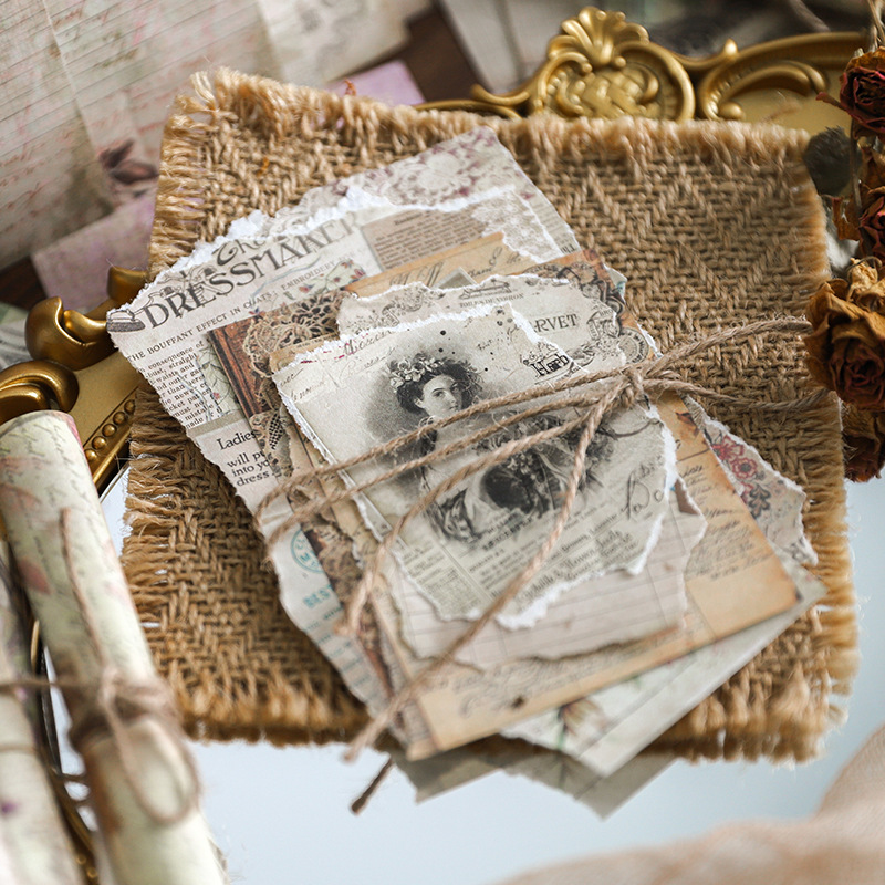 100 Stück/Set Vintage Multi-Si – Vintage Junk Journal Scrapbooking Paper Bewertung und Preis