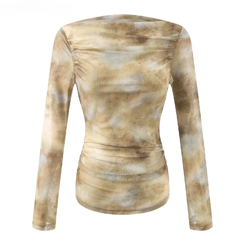 2025 Sexy Tie-Dye-Print T-Shir – Embroidery Bewertung und Preis