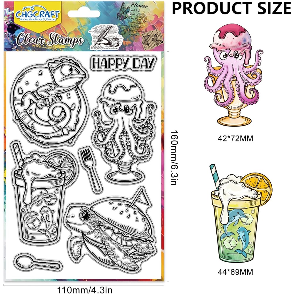 Transparente Stempel mit Meere – Clear Silicone Stamps For Card Making Bewertung und Preis
