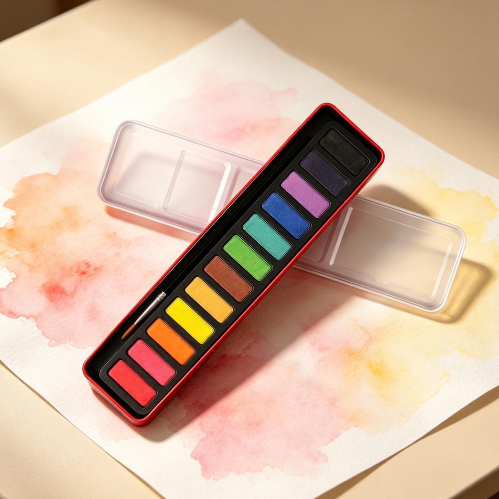 Tragbares Aquarellfarben-Set,  – Watercolor Paint Set Solid Pigment Bewertung und Preis