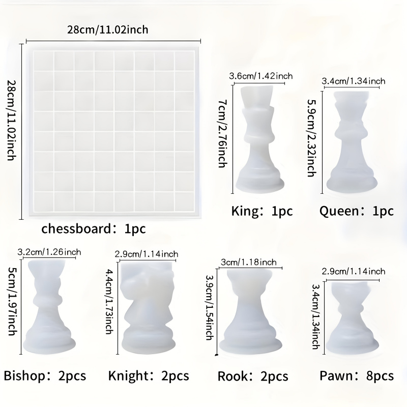 11Chessboard16Resin Silikonfor – Silicone Epoxy Resin Molds Set Bewertung und Preis