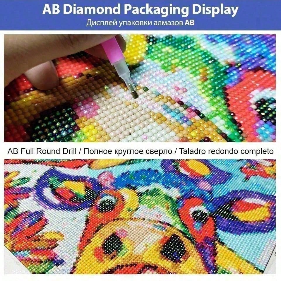 1 Stück 5D DIY-Beflockungsstof – 5D Diamond Painting Kit Full Drill Bewertung und Preis