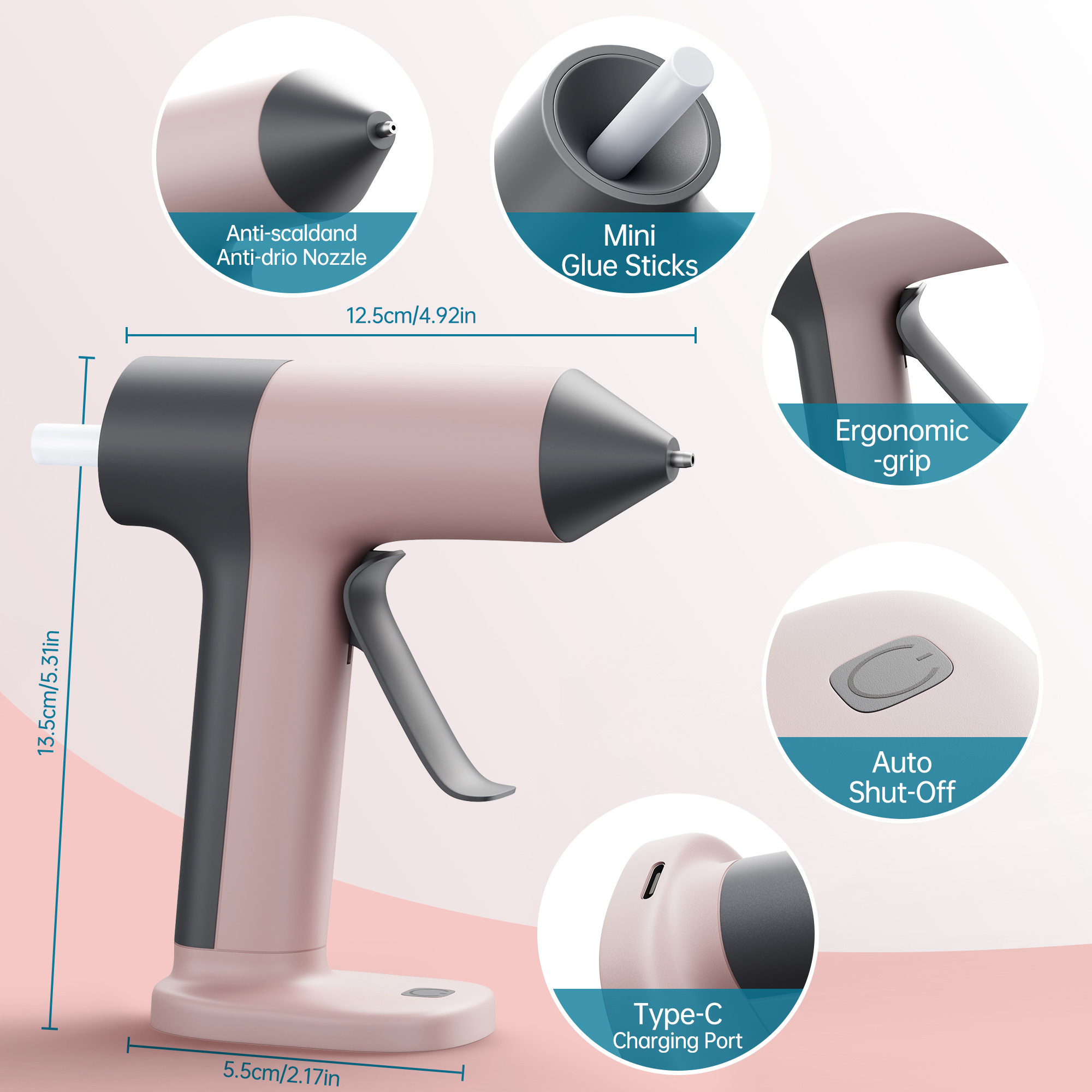 15W kabellose Heißklebepistole – Hot Melt Glue Gun Cordless Bewertung und Preis