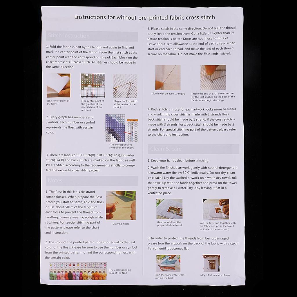 Vorgedruckte Kreuzstich-Sets:  – Cross Stitch Stamped Kits Beginners Bewertung und Preis